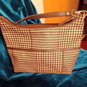 Ralph Lauren Herringbone Plaid Purse